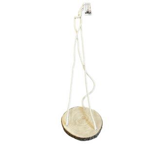Primitive Planters Hanging Plant Holder 8" Tray x 36" Hanger Cotton Hardwood NEW